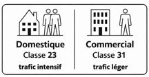 Convient à la fois :

-Aux espaces Domestic : 23

et aux espaces Commercial: 31