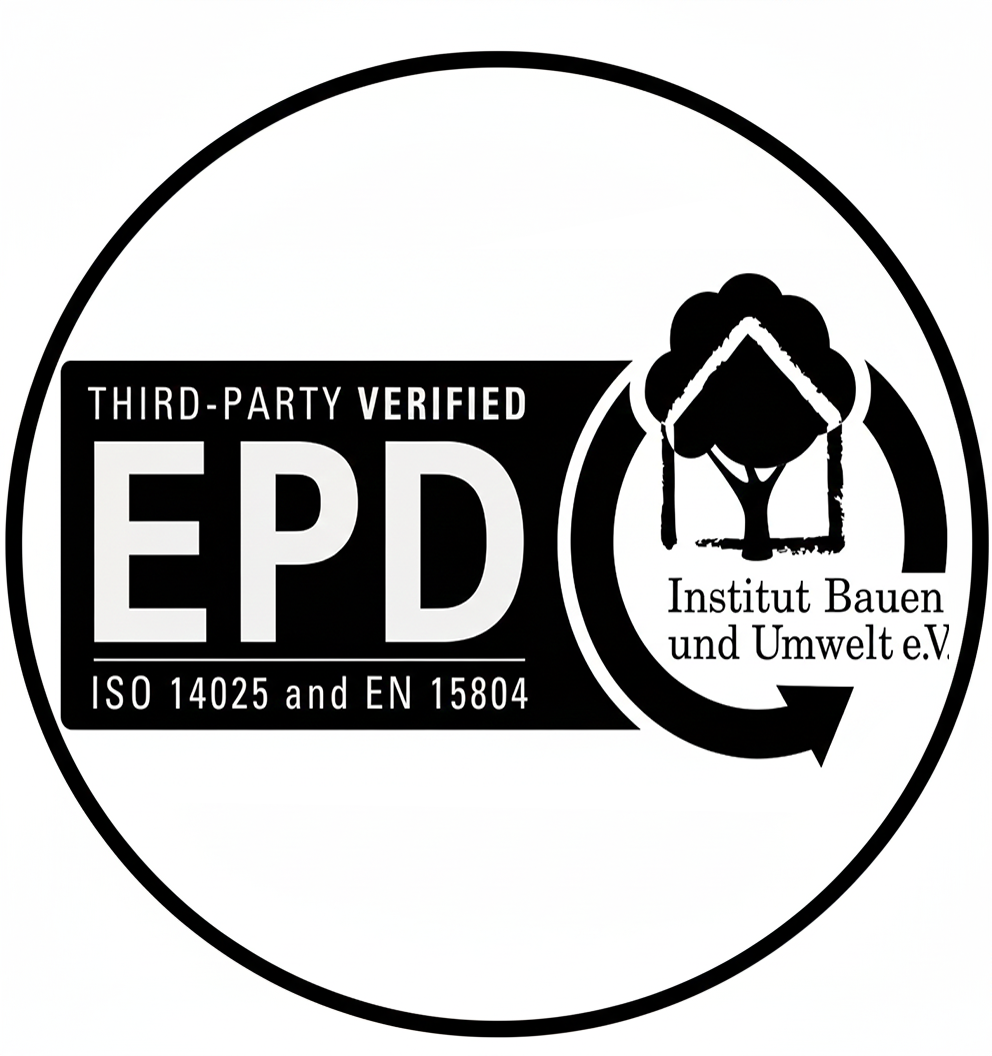 EPD : déclaration environnementale vérifiée sur l’impact du produit sur l’ensemble de son cycle de vie.