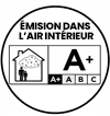 Classement A+ : attestant de très faibles émissions de substances volatiles, pour une excellente qualité de l’air intérieur.